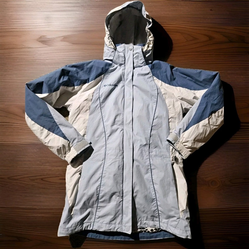 Columbia Sportswear Jacket Womens Small Waterproof Layered 207XL7219 Blue‎ White